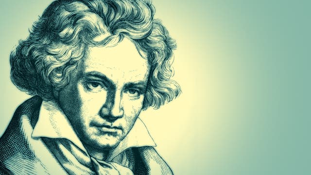 Zeichnung von Ludwig van Beethoven (1770 - 1827)