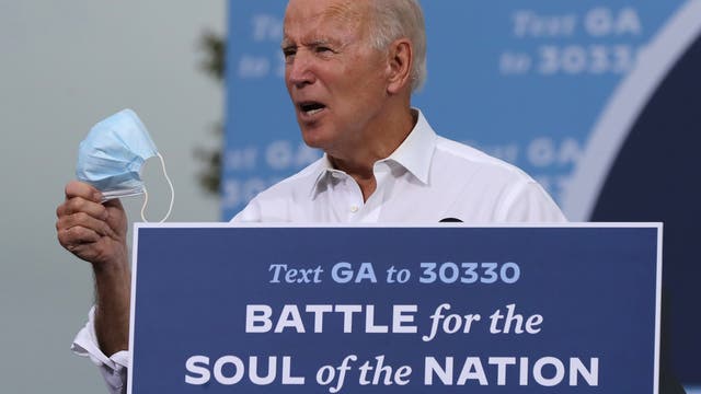 Joe Biden auf einer Wahlkampfveranstalung in Atlanta