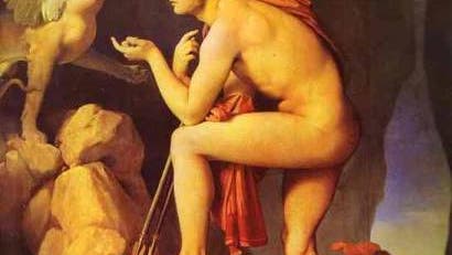 Jean-Auguste-Dominique Ingre - Ödipus und die Sphinx