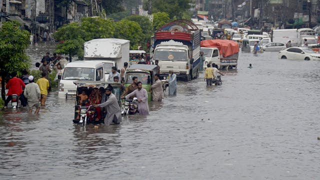 Überschwemmung in Pakistan