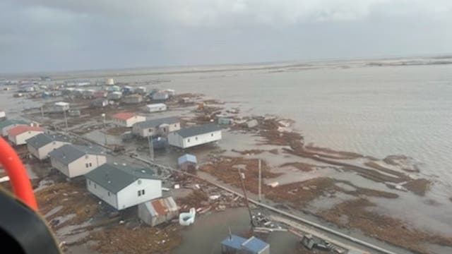 Überflutetes Gebiet in Alaska