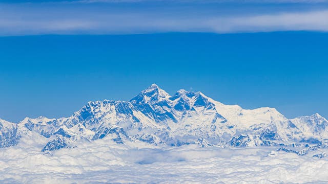Ansicht des Mount Everest im Himalaya.