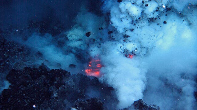 Ausbruch des West Mata Vulkan im Pazifik im Jahr 2009