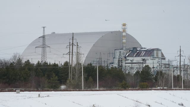 Der »Sarkophag« um die Reaktorruine von Tschernobyl