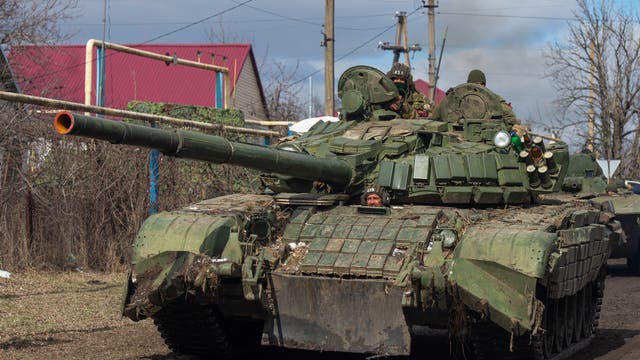 Panzer prorussischer Separatisten in der Ukraine