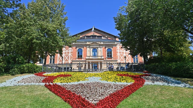 Das Festspielhaus in Bayreuth bei der Eröffnung der Richard Wagner Festspiele im Jahr 2022.