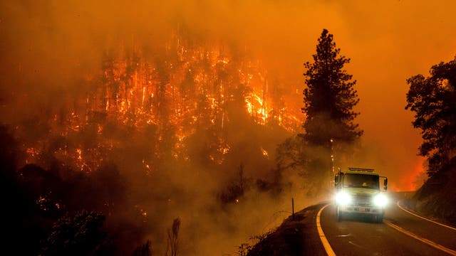 Waldbrand im Klamath National Forest, Kalifornien, Juli 2022