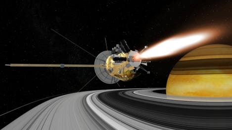 Durchflug durch Saturns Ring