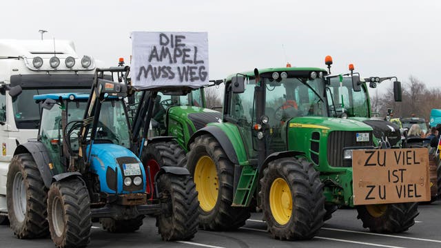 Bauernproteste im Februar 2024 in Düsseldorf