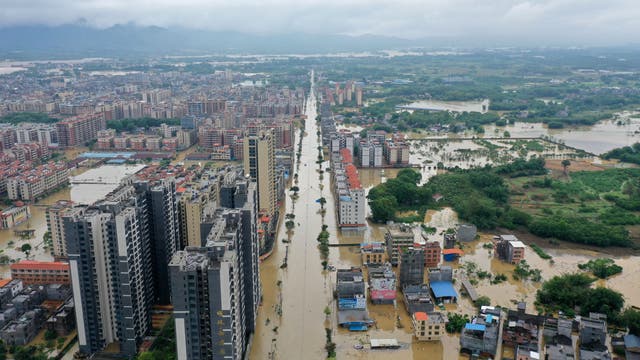 Überschwemmung in Quingyuan