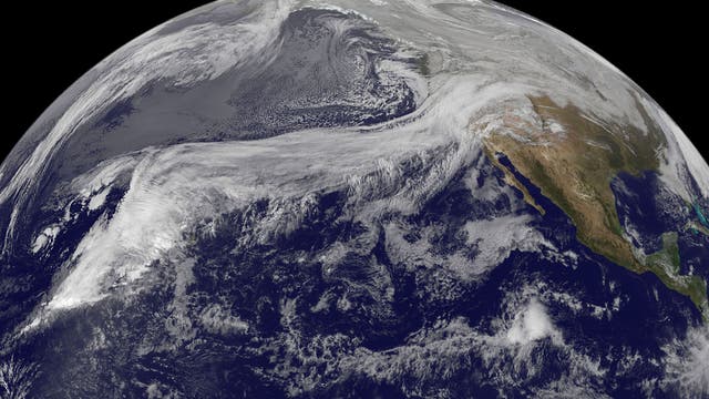 Ein kontinuierliches Wolkenband vom Pazifik versorgte Kalifornien während der letzten Tage mit ergiebigem Dauerregen - und linderte dadurch die extreme Dürre, die den US-Bundesstaat zuletzt im Griff hielt (Archivbild aus dem Jahr 2010).