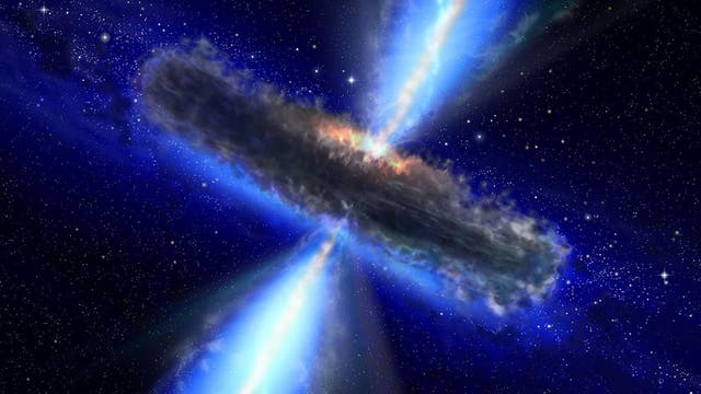 Quasar im Wasserdampf