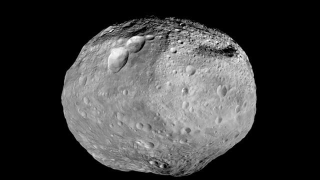 Gesamtansicht von Vesta, aufgenommen von der US-Raumsonde Dawn