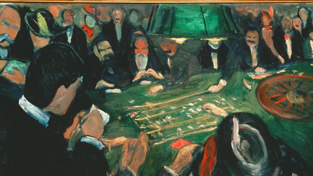 Am Spieltisch von Edvard Munch.
