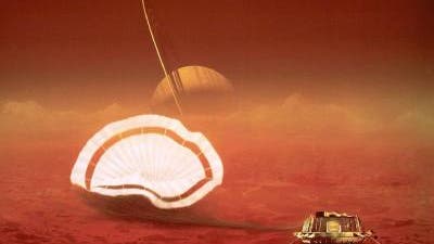 Huygens-Sonde auf Titan