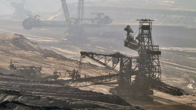Kohlegewinnung im Tagebau