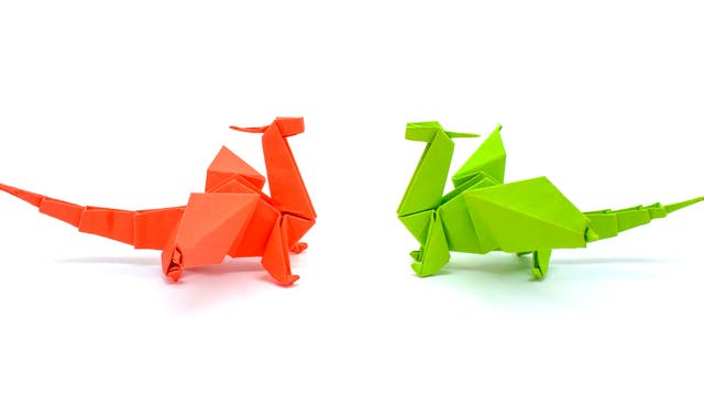 Origami-Drachen