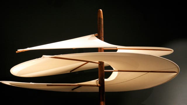 Modell von Leonardo Da Vincis Propeller