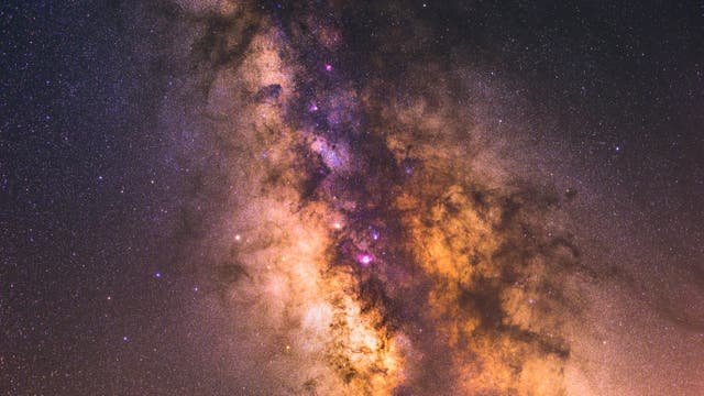 Ansicht der Milchstraße in der Sagittarius A Region