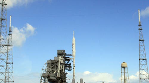Testrakete Ares 1-X vor dem Start
