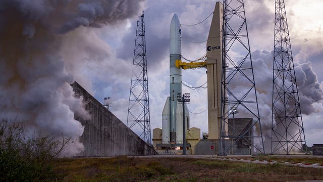 Die Ariane 6 durchläuft erste Tests auf der Startrampe