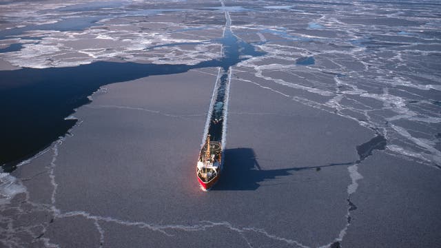 Bald sind Eisbrecher in der Arktis nicht mehr nötig