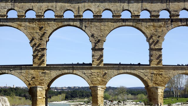 Römischer Aquädukt: Pont du Gard in Avignon