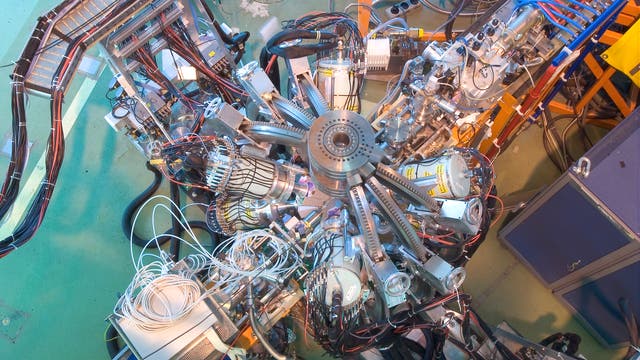 Miniball-Detektor am REX-ISOLDE-Experiment des CERN