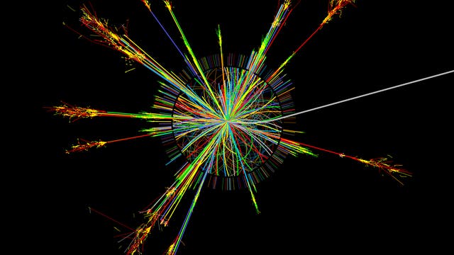 LHC-Simulation einer Proton-Proton-Kollision