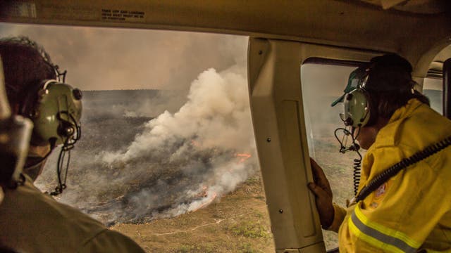 Der Flächenbrand von 2017 vernichtete einen Großteil des Nationalparks Chapada dos Veadeiros, einem UNESCO-Weltnaturerbe in Zentralbrasilien