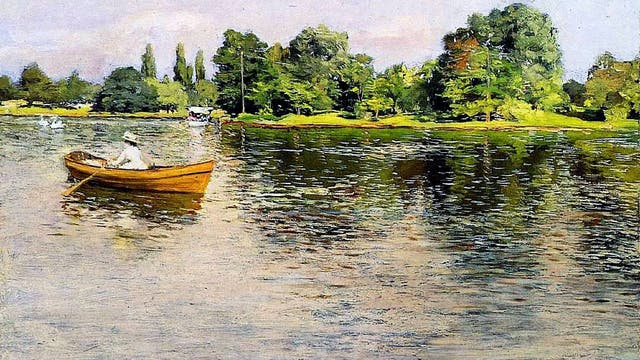 Gemälde "Summertime" von William Merritt Chase aus dem Jahr 1886