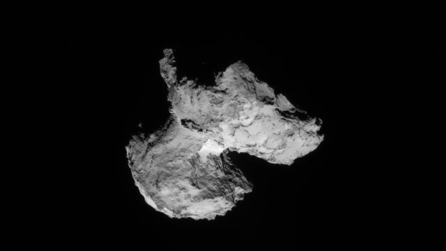 Komet 67P am 12. August 2014, gesehen mit der Navigationskamera