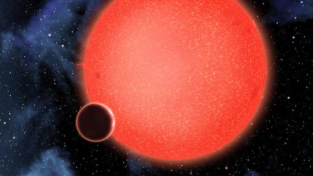 Der Exoplanet GJ 1214b im Sternbild Schlangenträger