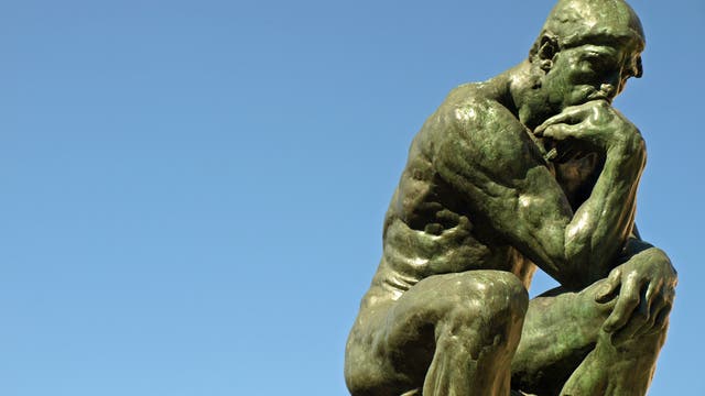 Auguste Rodins Plastik »Der Denker«