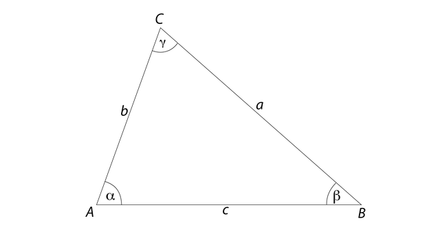 Dreieck mit Winkeln