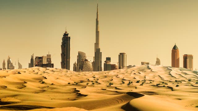 Schon heute ist es in Dubai oft unerträglich heiß - ohne dass man in die Wüste fahren muss