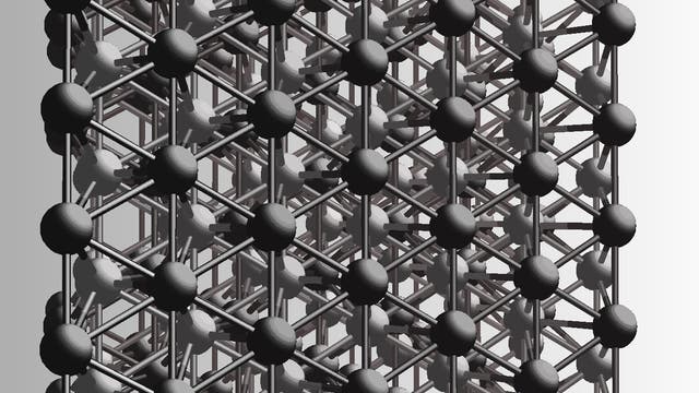 Eisen im Erdkern besteht aus der am dichtesten gepackten Hexagonalstruktur, die als Grundfläche ein gleichmäßiges Sechseck besitzt.