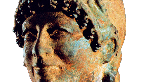 Bronzener Kopf
