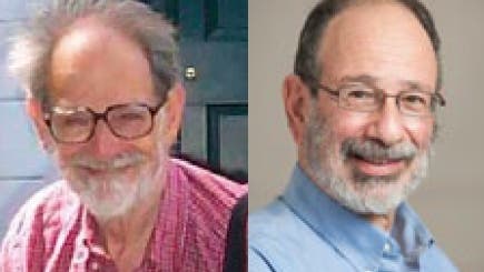 Lloyd Shapley (links) und Alvin E. Roth (rechts) erhielten den Wirtschaftsnobelpreis 2012 für ihre Arbeiten zur kooperativen Spieltheorie.