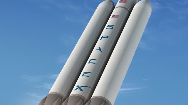 Die neue Trägerrakete Falcon Heavy
