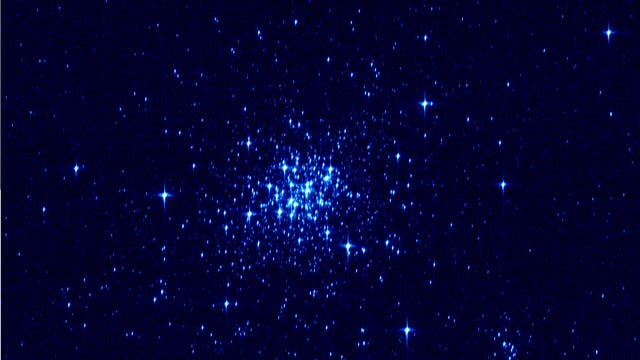 Gaia-Testbild des offenen Sternhaufens NGC 1818