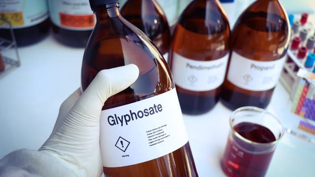 Flasche mit Glyphosat