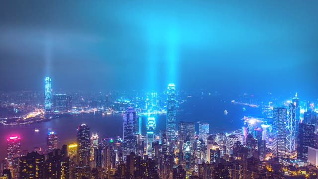 Hongkong wird von Millionen Lichtern verschmutzt