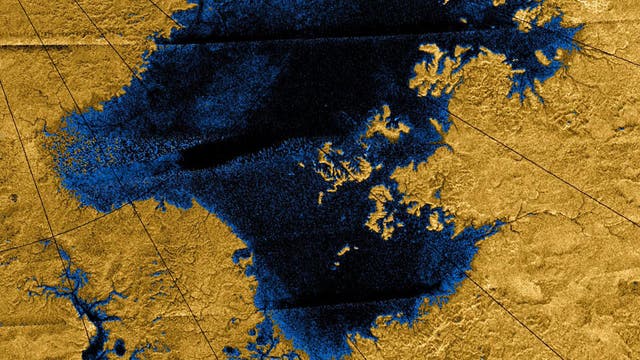 Seen auf dem Saturnmond Titan