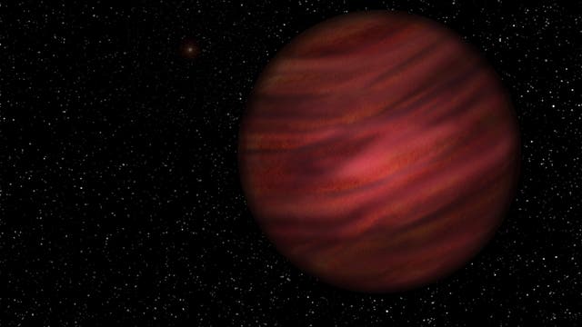 Wie sich der Künstler den Planeten 2MASS J2126 vorstellt