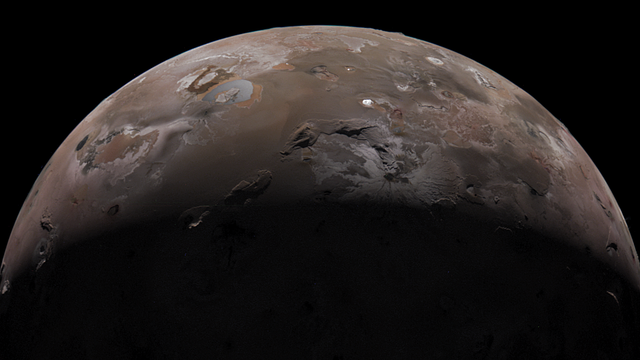 Vulkanmond Io am 3. Februar 2024 (Aufnahme der Raumsonde Juno)