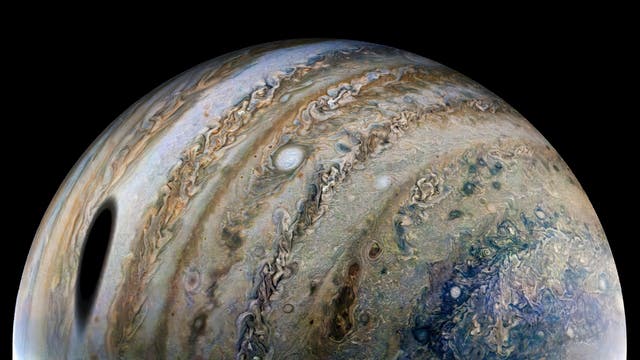 Schattenfleck auf Jupiter