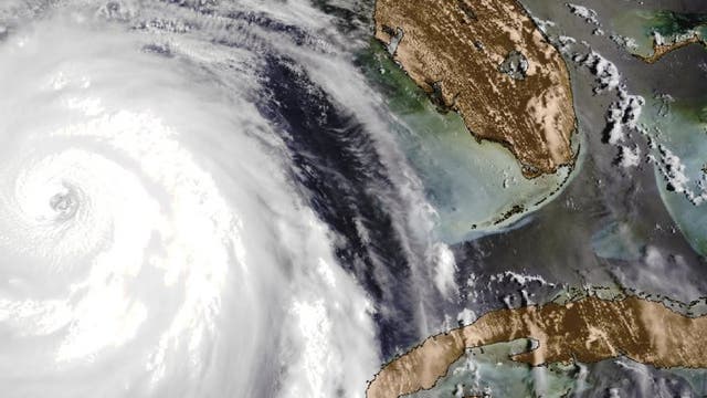 Hurrikan "Katrina" auf dem Weg von Florida nach New Orleans