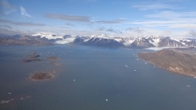 Kongsfjord in Spitzbergen