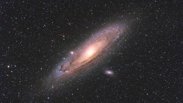 Andromedagalaxie bei Rotverschiebung